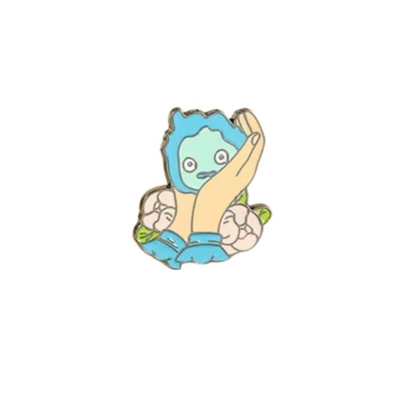 Pin Metalico De Calcifer (Castillo Ambulante) - Studio Ghibli