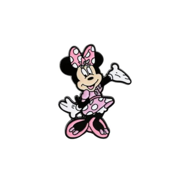 Pin Metalico De Minnie (Vestido Rosa)