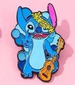 Pin Metalico De Stitch Posando