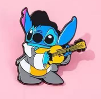 Pin Metalico De Stitch Disfrazado De Elvis