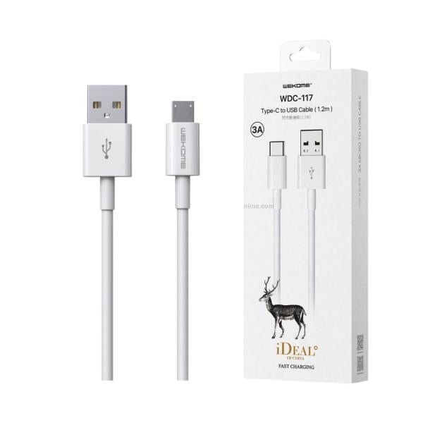 Cable Usb Micro B Wdc-117M Wk Desing Blanco