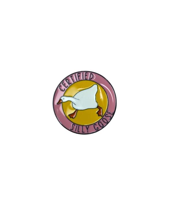 Pin Metalico De Certified Silly Goose