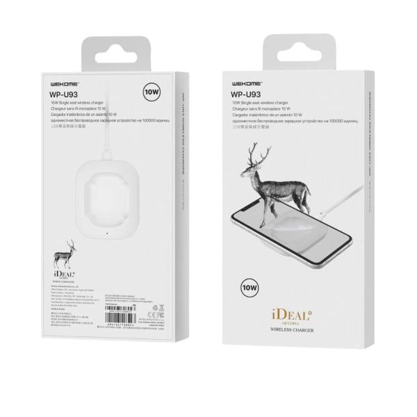 Cargador Inalambrico Modelo Wp-U93 Wekome Blanco