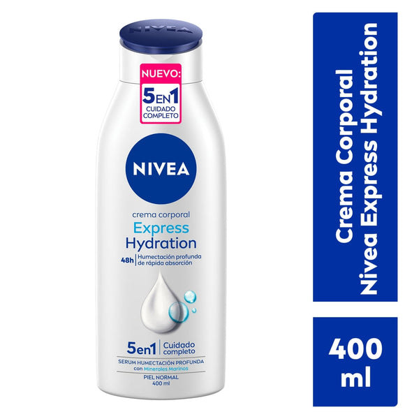 Crema Nivea Corporal Humectante Express Hidration-400 Ml