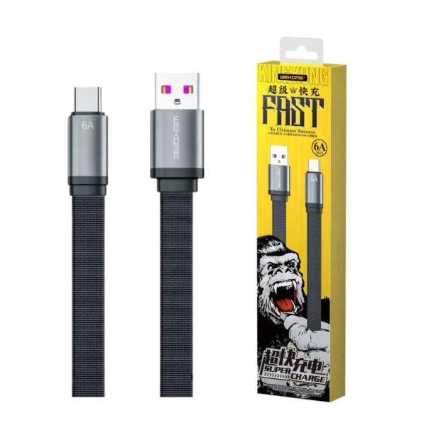 Cable Usb Tipo C Wdc-156A Serie Raython Wk Desing Negro