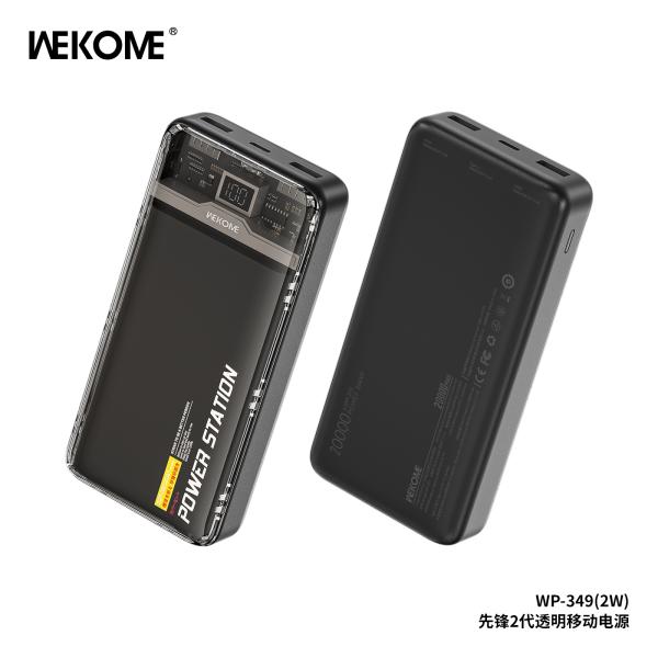 Bateria De Emergencia Wp-349 20000Mah Wk Desing Negro
