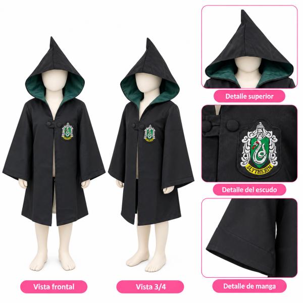 DISFRAZ DE SLYTHERIN - HARRY POTTER PARA NIÑO M