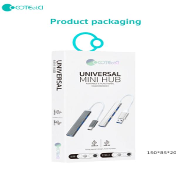 Mini Hub Usb Modelo 83003 Coteci Gris
