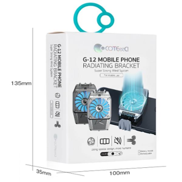 Ventilador Para Celular G-12 Completo Modelo Cs8815 Coteci Negro