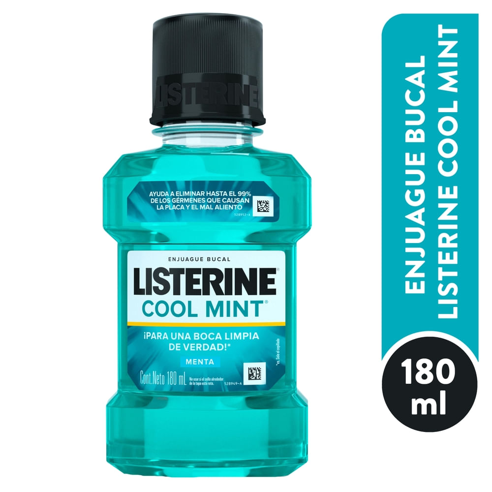 Enjuague Bucal Listerine, Cool Mint -180ml