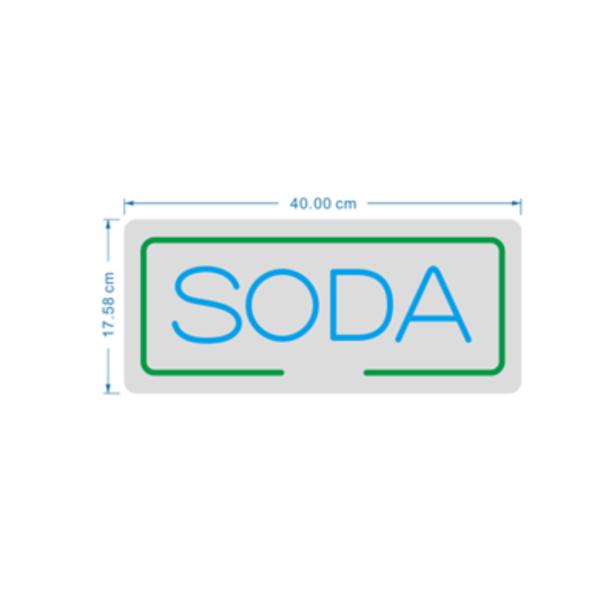 Rotulo Luz Neon Soda