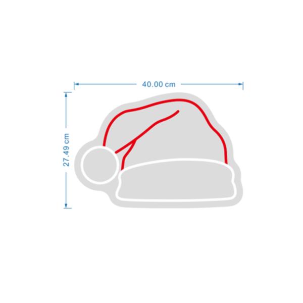 Rotulo Luz Neon Gorrito Navideño