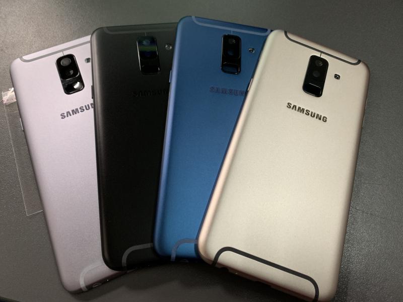 Tapa Samsung Galaxy A6 + Plus 2018 A605 Negra Con Marco