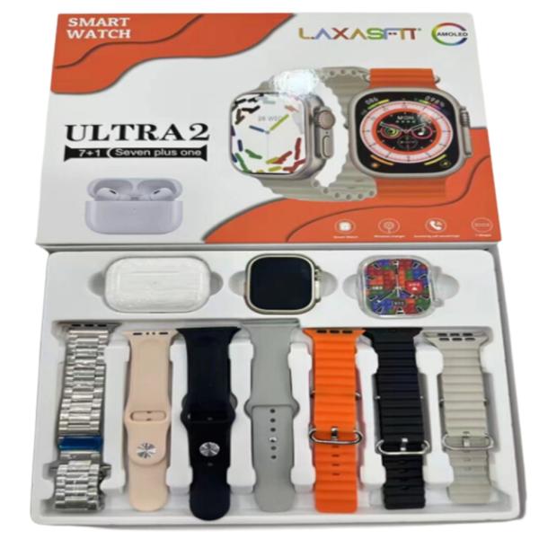 Reloj Inteligente 7 Fajas Y Protector De Pantalla Modelo G300 Ultra 2