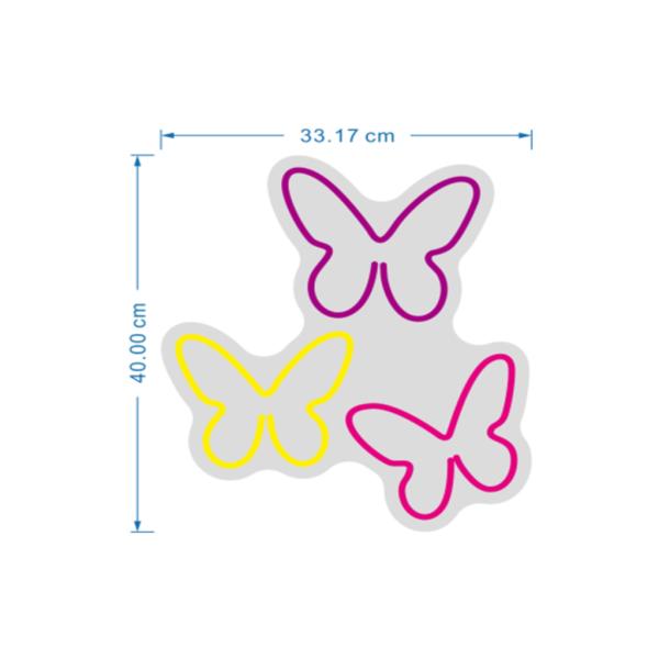 Rotulo Luz Neon Mariposas