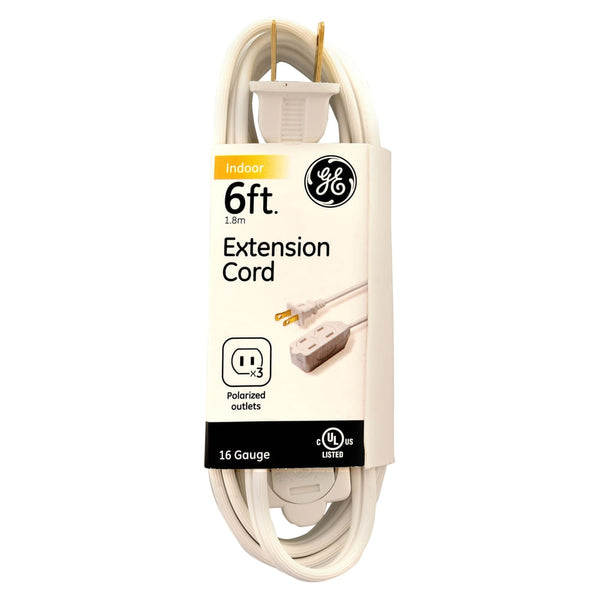 Extension Electrica General Electric Con Proteccion Color Blanca - 1.8mts