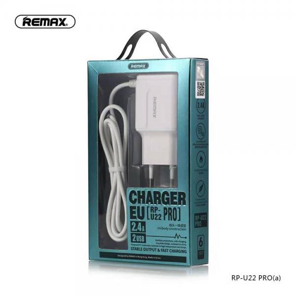Cargador Casa RP-U22 Remax Ligthing Blanco