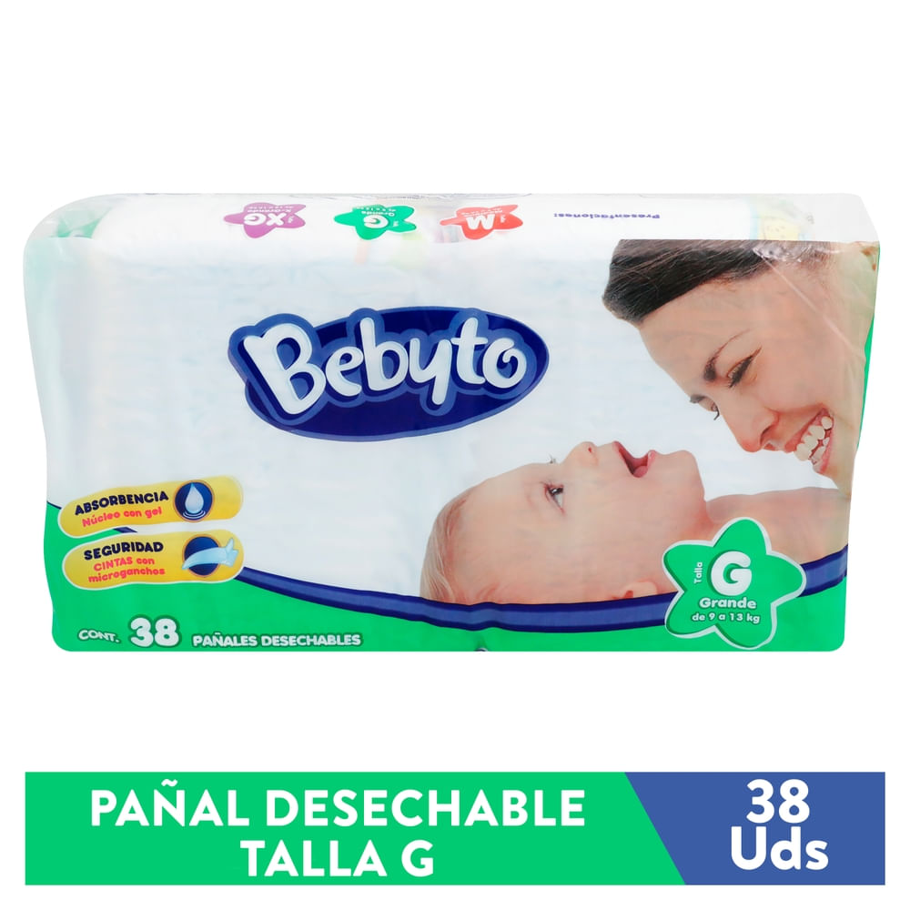 Pañales Desechables Bebyto Talla 2 - 38 Unidades