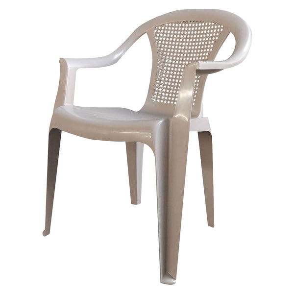 Silla Megaplast Turin Con Brazos Color Beige - 1 Ud