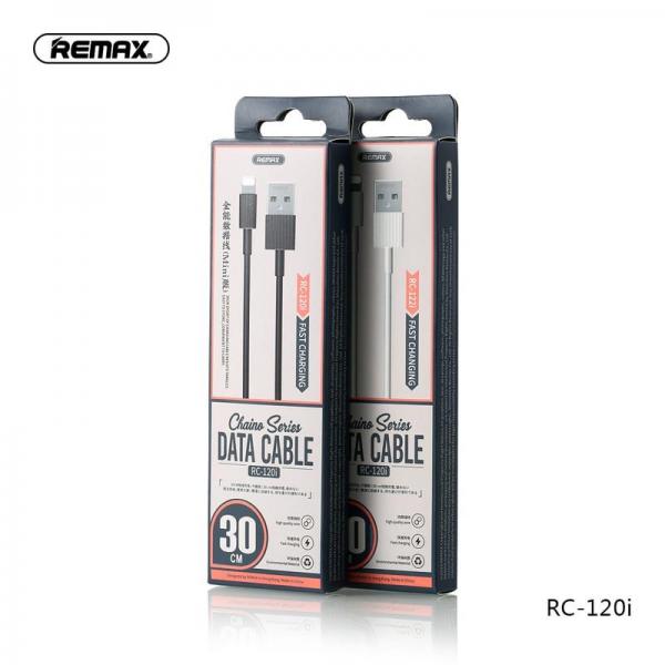 Cable Usb Lightning RC-120I Chaino Mini Remax Negro