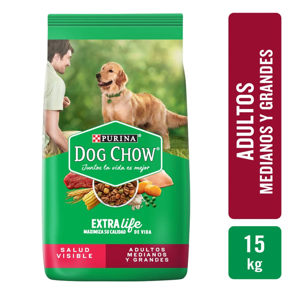 Alimento Para Perro Purina Dog Chow Adulto Medianos Y Grandes - 15 Kg