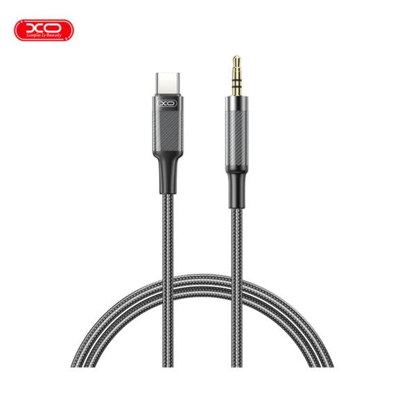 CABLE AUXILIAR TIPO-C A 3.5 MODELO NB-R279B XO NEGRO