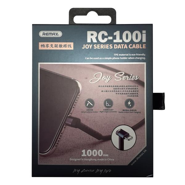 Cable Usb Lightning Rc-100I Series Joy Remax Negro