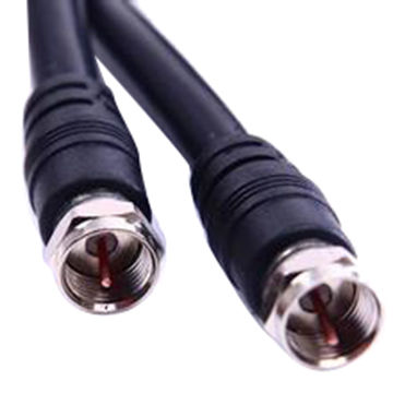 Cable Coaxial Rg-6 Para Antena Tv Con Conector F 1M