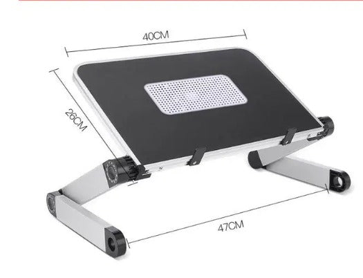 Ventilador Base Para Laptop Y-805 Para Usar En La Cama Y Multifuncion Color Negro