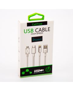 Cable Celltest Para Iphone 6 1M