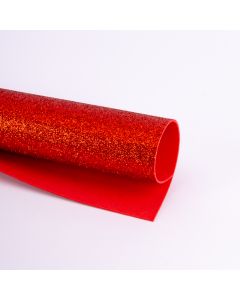 Foam Escarchado 20x30cm Rojo