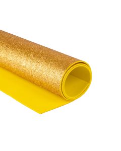 Foam Escarchado 40x60cm Amarillo