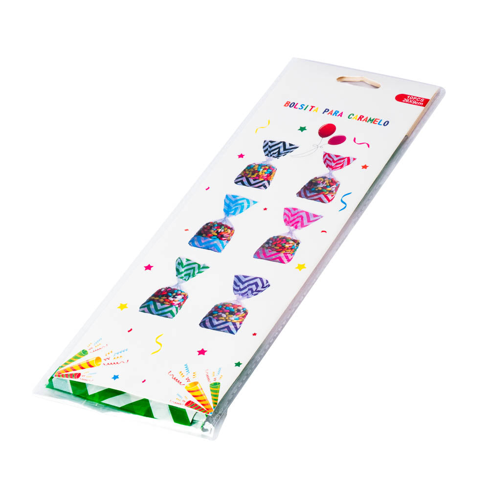 Bolsa Confites Estampada 26x9cm 10und