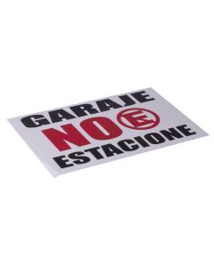 Rótulo Garaje No Estacione