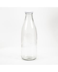Botella Vidrio Tapa 6.3x19cm Transparente
