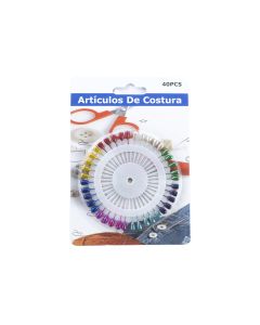 Alfiler Metalico Universal Costura 40und Surtido