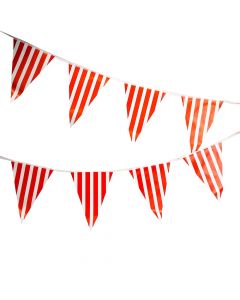 Banderín Papel Diseño Rayas 12und Surtido
