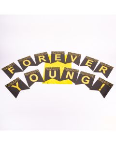 Letrero Forever Young 13x17/25x35cm