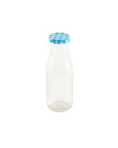 Frasco Vidrio Transparente Con Tapa 6.5x19cm