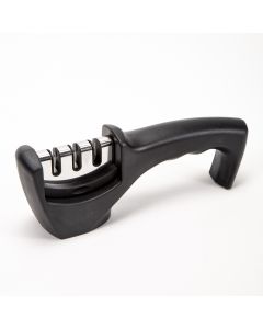 Afilador Cuchillo Cuerpo Plástico 3 Ranuras 20cm
