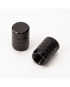 Tapa Aluminio Válvula Vehículo 5pzas Negro