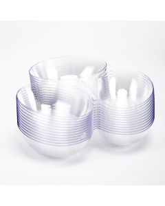 Bowl Plástico Postre 17.4x16.5x3.1cm 12und