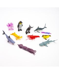 Animal Plástico Marino Accesorios 11pzas +3a