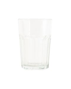 Vaso Vidrio Liso Octogonal 365cc 12 1/4oz Transparente