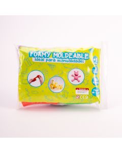 Foamy Moldeable 6und 60g Multicolor Surtido