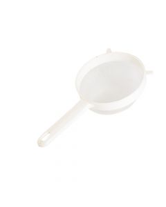Colador Plástico Liso 27x14.5cm Blanco
