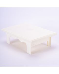 Base Plástica Para Pastel Rectangular 25x18x8cm Blanco