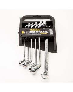 Juego Llave Estria Angulada 16x17mm 6pzas Plateado
