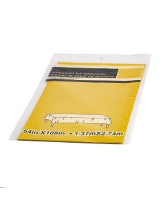 Mantel Plástico Metalizado Liso 1.37x2.74m Dorado Mate