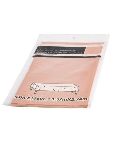 Mantel Plástico Metalizado Liso 1.37x2.74m Oro Rosa